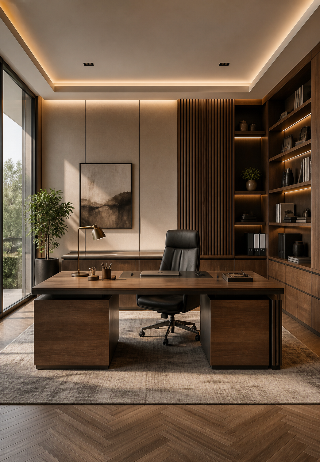Axis executive desk detail