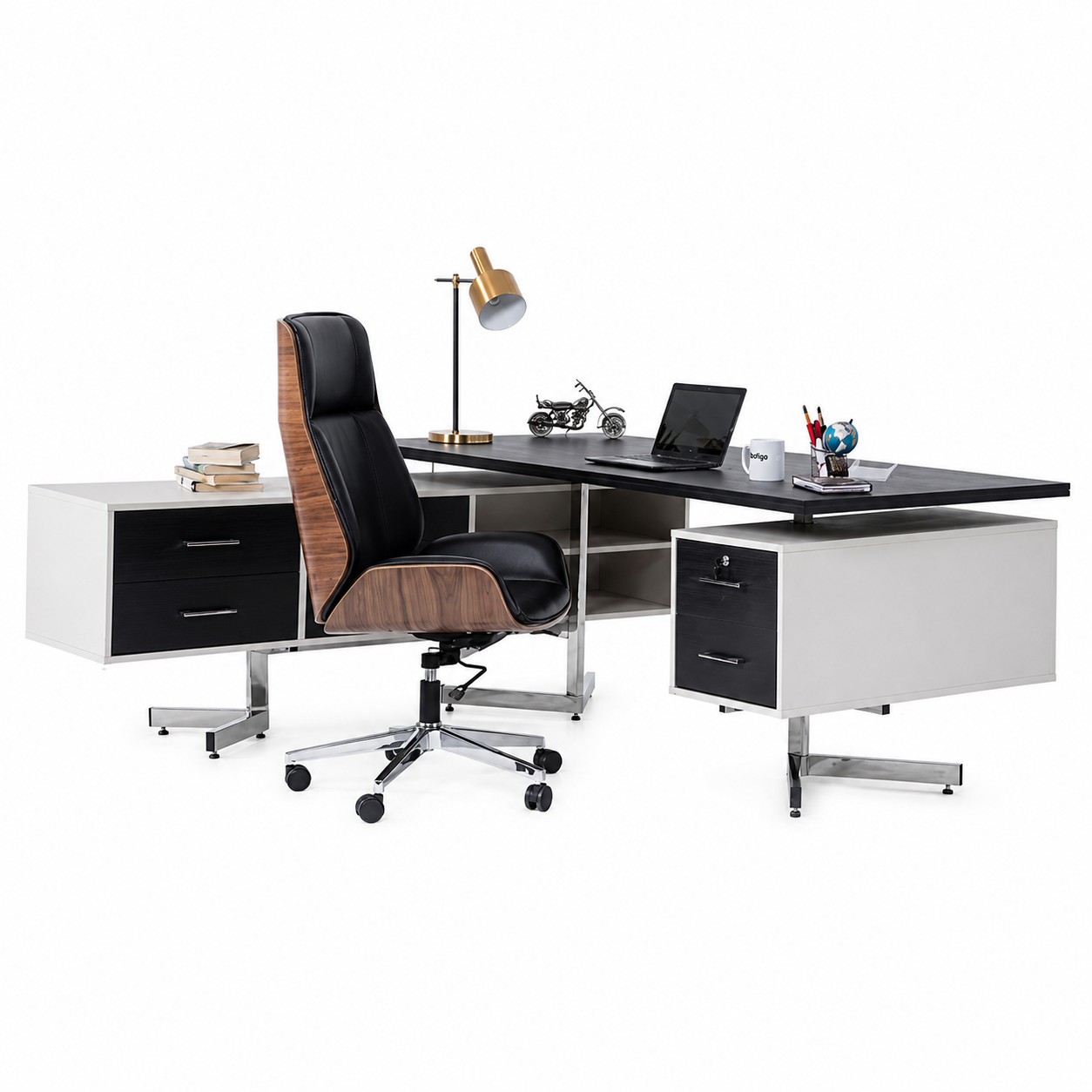 Axis executive desk workspace view